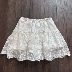 Zara Kid’s White Lace Skirt